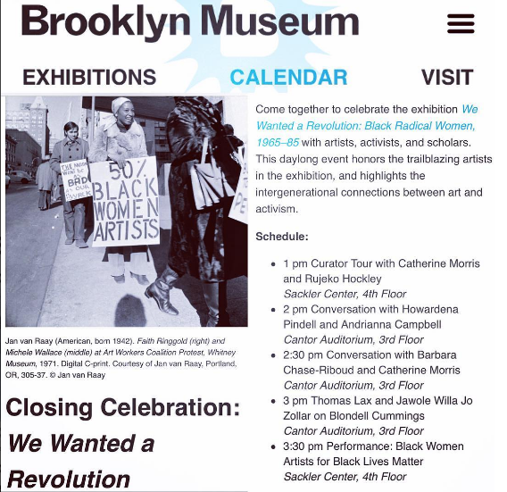 shani jamila black women artists for black lives matter brooklyn museum